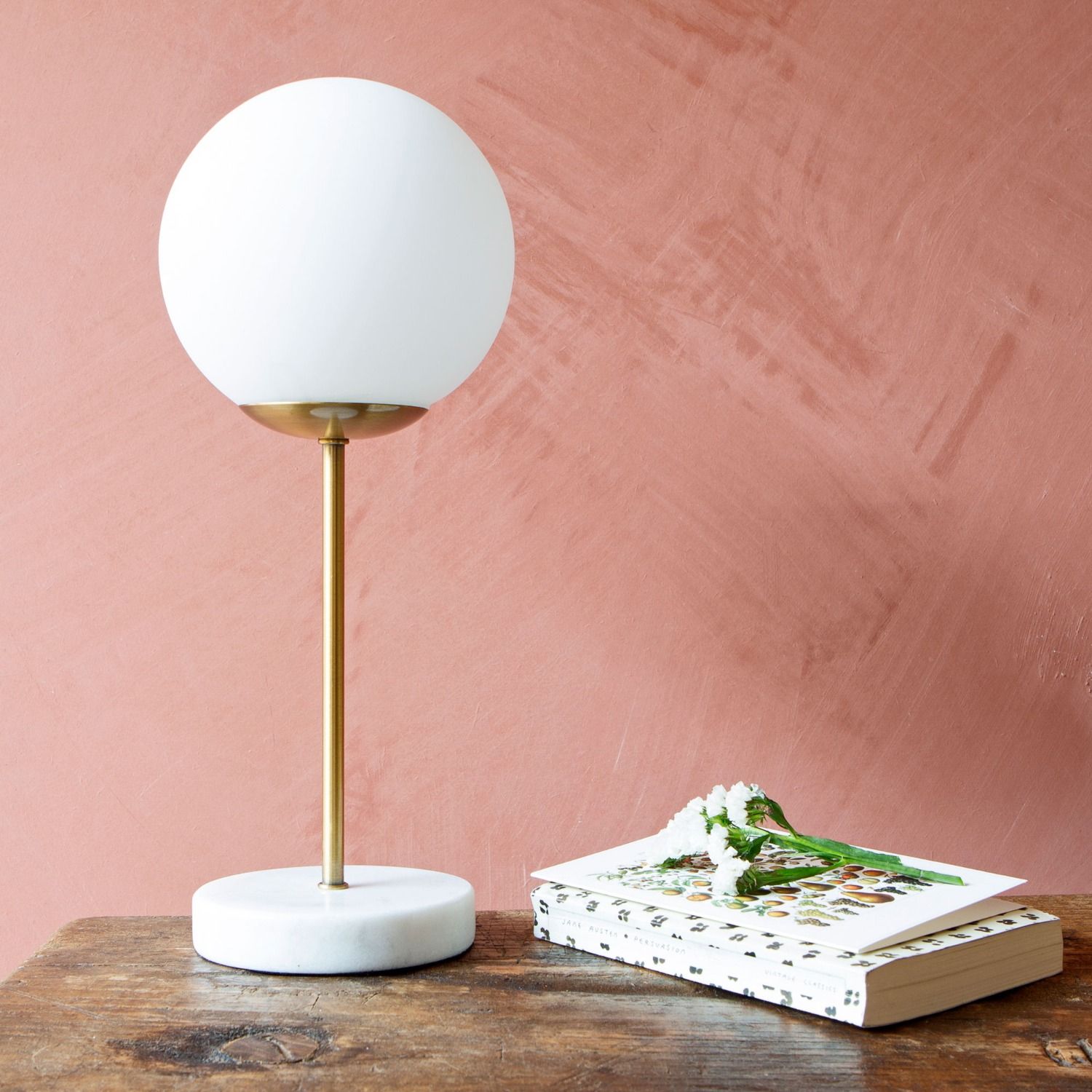 Lunar Light With Marble Base Lunar Light With Marble Base