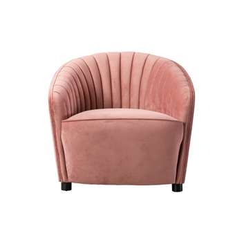 Alice Armchair - Blush Pink (H80 x W83 x D91cm)