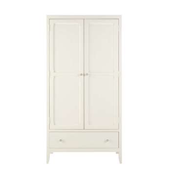 ALIX Ivory wooden wardrobe (H190 x W95 x D50cm)