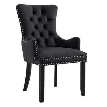 Antoinette Carver chair - Black (H102 x W56 x D65cm)