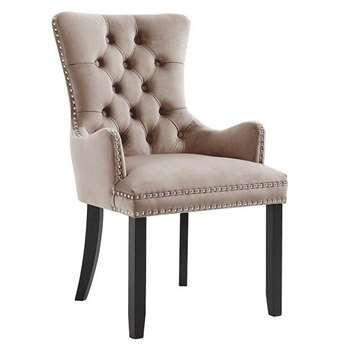 Antoinette Carver chair - Taupe (H102 x W56 x D65cm)
