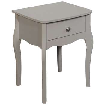 Argos Home Amelie 1 Drawer Bedside Table - Grey (H55 x W45 x D35.3cm)