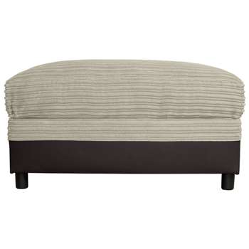 Argos Home Harry Large Fabric Storage Footstool - Natural (H47 x W82 x D62cm)