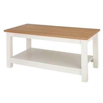Argos Home Winchester Coffee Table - White (H49 x W99.6 x D49.5cm)