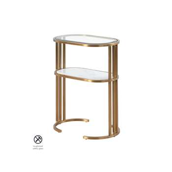 Aria Side table Brass (H62 x W50 x D30cm)