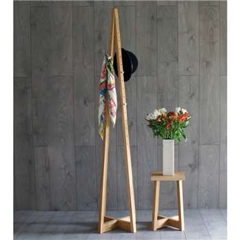 Avenir Coat Stand Solid Oak (180 x 36cm)
