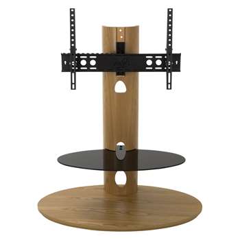 AVF Affinity Premium Chepstow 930 TV Stand With Mount For TVs Up To 65, Oak (H25 x W103 x D60cm)