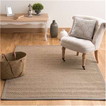 BASTIDE sisal woven rug in beige (140 x 200cm)