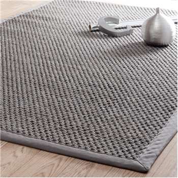BASTIDE sisal woven rug in grey (200 x 300cm)