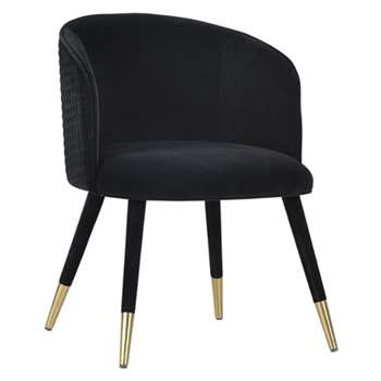 Bellucci Circles Dining Chair – Black (H80 x W60 x D60cm)