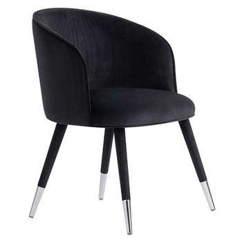 Bellucci Dining Chair - Black (H80 x W60 x D60cm)