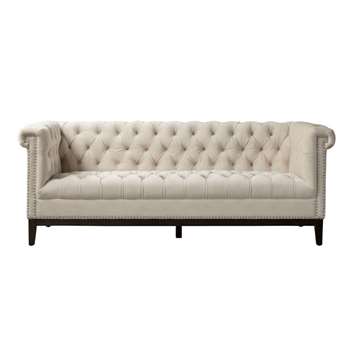 Bergmann Three Seat Sofa  – Chalk (H80 x W213 x D87cm)