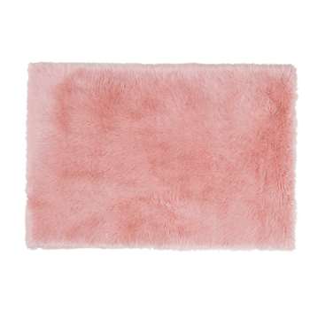 BLUSH faux fur rug in pink (120 x 180cm)