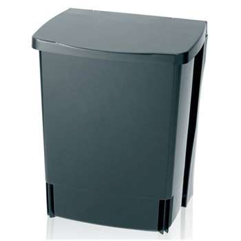 Brabantia 10 Litre Built-In Kitchen Bin - Black (Height 33cm)
