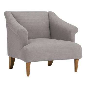 Brighton Pebble Fabric Accent Chair (H72 x W78 x D83cm)
