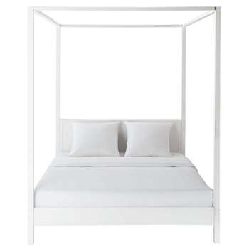 Celeste - Off-White Pine Four Poster Bed (H210 x W170 x D210cm)