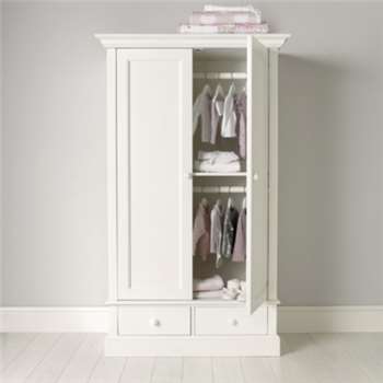 Classic Small Wardrobe - White (Width 106cm)