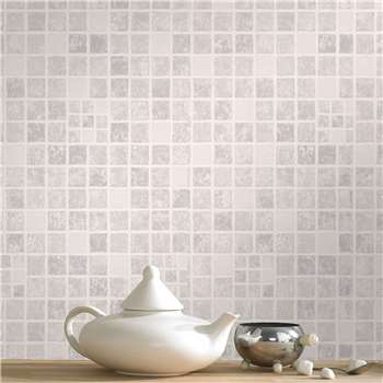 Contour - Earthen Mid Grey Wallpaper (H1000 x W52cm)