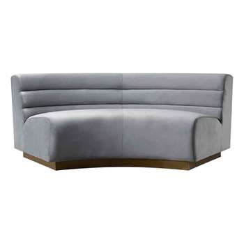 Cooper Sectional Sofa - Dove Grey (H77 x W204 x D90cm)