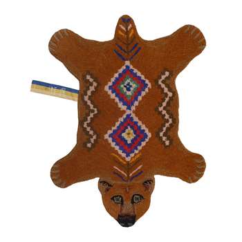 Doing Goods - Berber Grizzly Bear Rug - Brown - Small (H89 x W65 x D2cm)