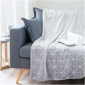 DOWTOWN grey throw (150 x 230cm)