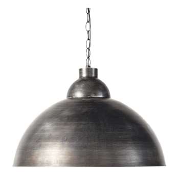 FACTORY brushed metal pendant lamp D 50cm