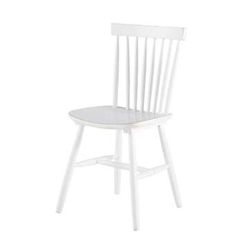 FJORD Rubber tree wood vintage chair in white (85 x 42cm)