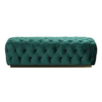 Frankfurt Large Ottoman - Bottle Green (H45 x W139 x D45cm)