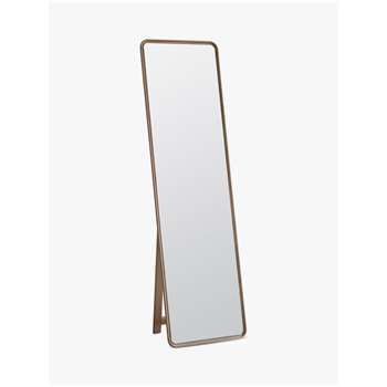 Gallery Direct Kingham Oak Wood Cheval Mirror, Natural (H170 x W50 x D5cm)