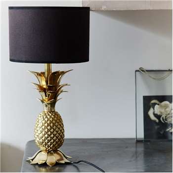 Gold Pineapple Lamp Base (H38 x W15 x D15cm)
