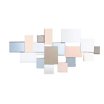 GRAPHIC Copper and Smoked Glass Mirror (H79 x W139 x D5cm)