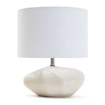 Habitat Ima Pebble Table Lamp - White (H37.5 x W30 x D30cm)