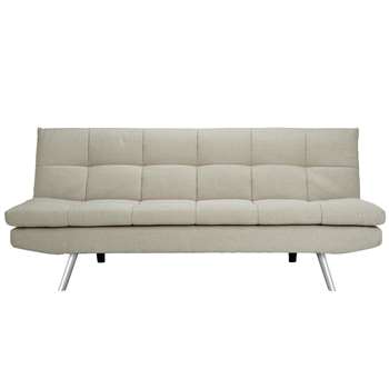 Habitat Nolan 3 Seater Fabric Sofa Bed - Natural (H82.5 x W180 x D84cm)