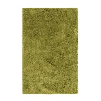 Habitat Noodle Shaggy Plain Rug - Olive (H120 x W170cm)