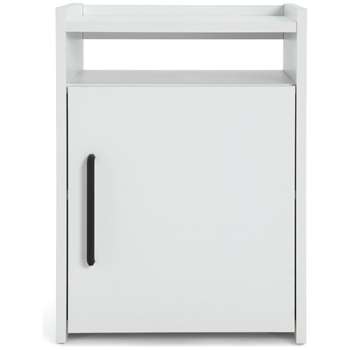 Habitat Oldham 1 Door Bedside Table - White (H52 x W38 x D39cm)