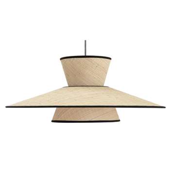 Habitat Otto 2 Tier Pendant Shade - Natural (H28 x W70 x D70cm)