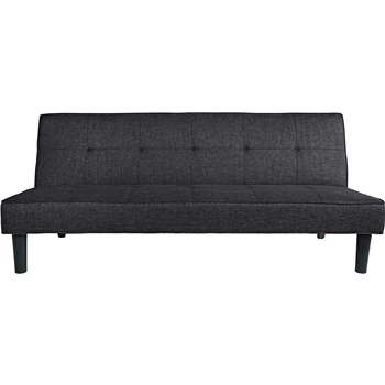 Habitat Patsy 2 Seater Clic Clac Sofa Bed - Charcoal (H77 x W179 x D93.5cm)