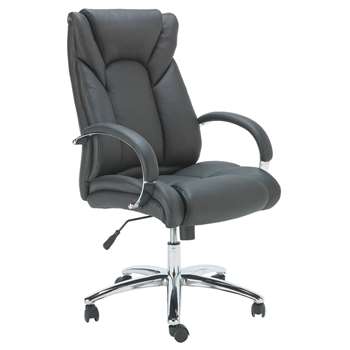 Heart of House Leather Faced Office Chair (118 x 57cm)
