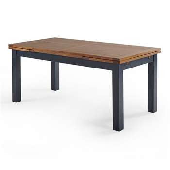 Highgate Rustic Solid Oak and Painted Extendable Dining Table (H78 x W230 x D90cm)