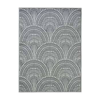 Homemaker Adorn Fan Rug - Silver (H160 x W230cm)