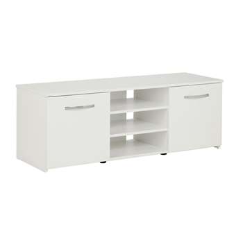 Hygena Hayward Small TV Unit with 2 Doors - White 43.1 x 120cm