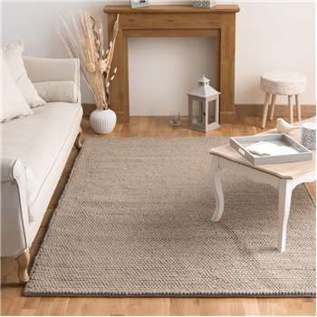INDUSTRY woollen rug in beige (160 x 230cm)