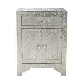 JAÏPUR Solid mango wood Indian bedside table (H60 x W45 x D33cm)