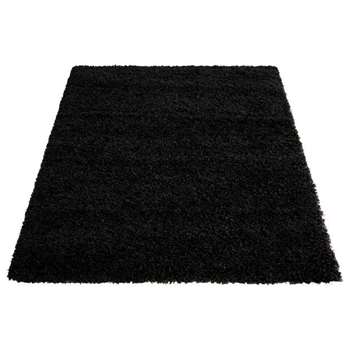 Jazz Shaggy Rug - 80 x 150cm - Black