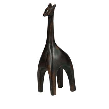 JIRAFI - Black Giraffe Ornament (H23 x W8 x D7cm)