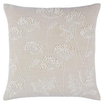 John Lewis Cow Parsley Cushion Putty