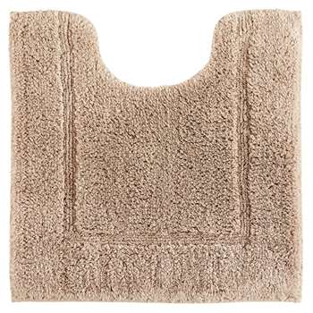 John Lewis & Partners Deep Pile Pedestal Mat with Microfresh Technology, Stone (H50 x W55cm)