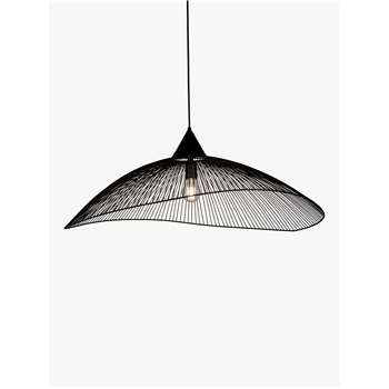 John Lewis & Partners Hiko Large Ceiling Light, Black (H33 x W80 x D80cm)