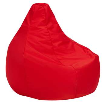 John Lewis & Partners Max Indoor / Outdoor Bean Bag, Red (H90 x W80 x D90cm)