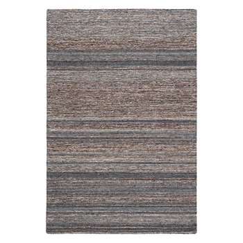 John Lewis & Partners Scandi Sketch Stripe Rug, Grey (H90 x W150cm)